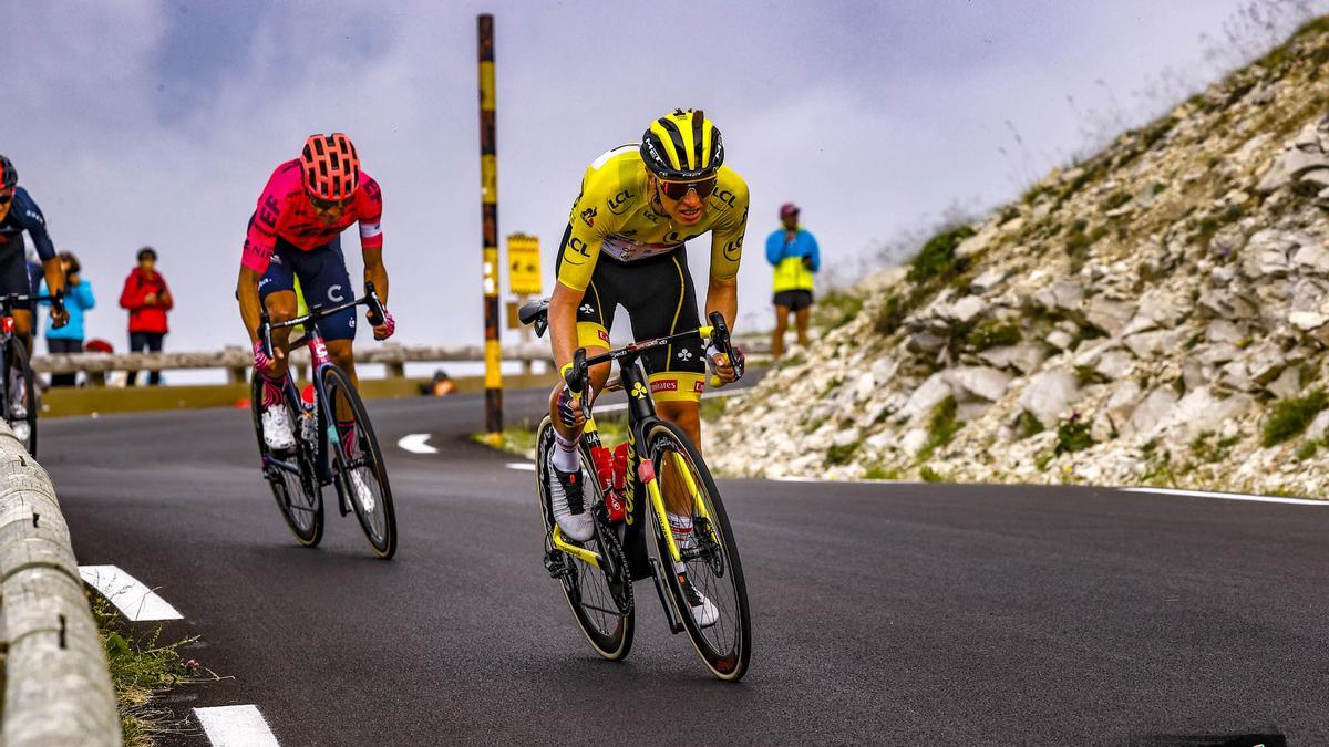 Tadej Pogacar, durante una etapa del Tour de Francia