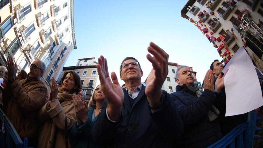 La protesta de UPN deja a Iruñea en segundo plano ante el protagonismo del PP