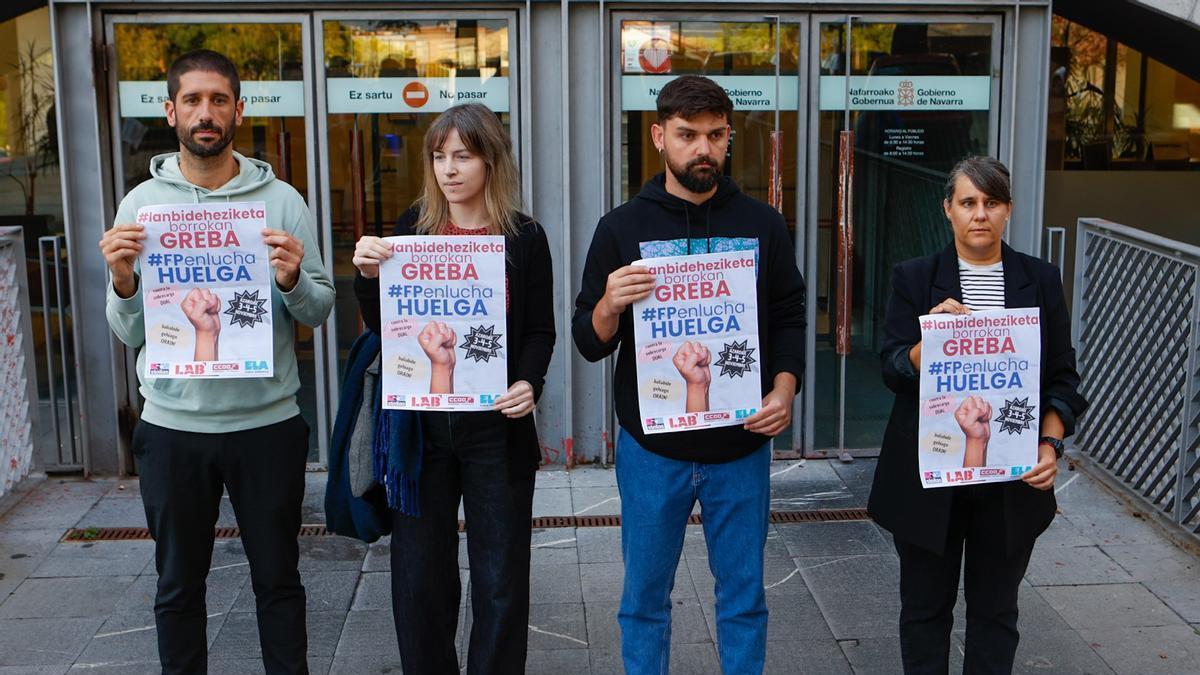 Steilas, LAB, CCOO y ELA registran la huelga de la FP en noviembre.