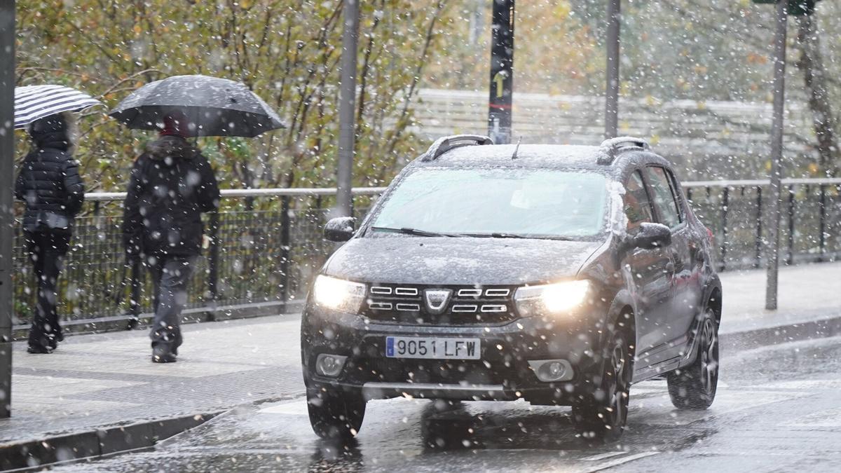 Imagen de archivo de nieve en Gipuzkoa