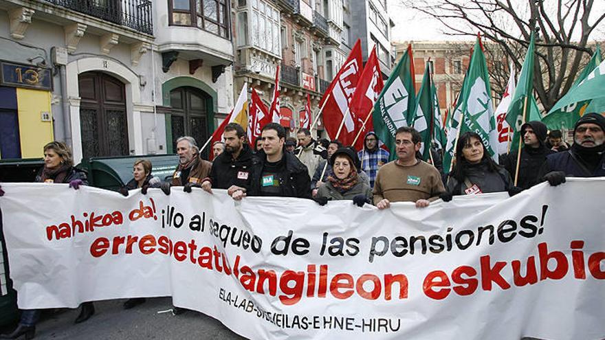 Manifestación de la huelga general del pasado mes de enero.
