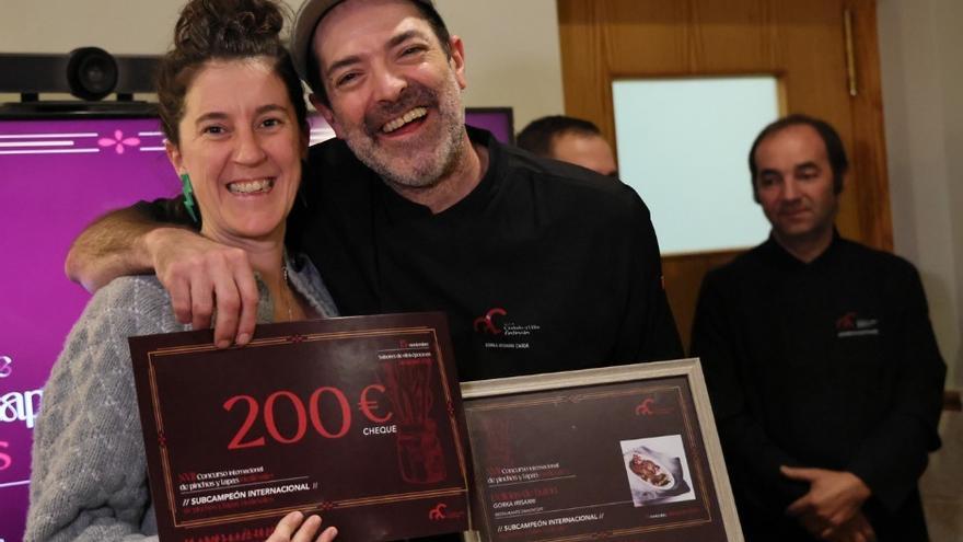El chef hondarribiarra Gorka Irisarri logra el segundo puesto en el Concurso Internacional del Pincho Medieval