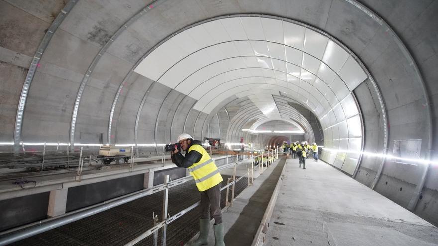 La obra de la estación del Topo de Centro-La Concha encara su recta final
