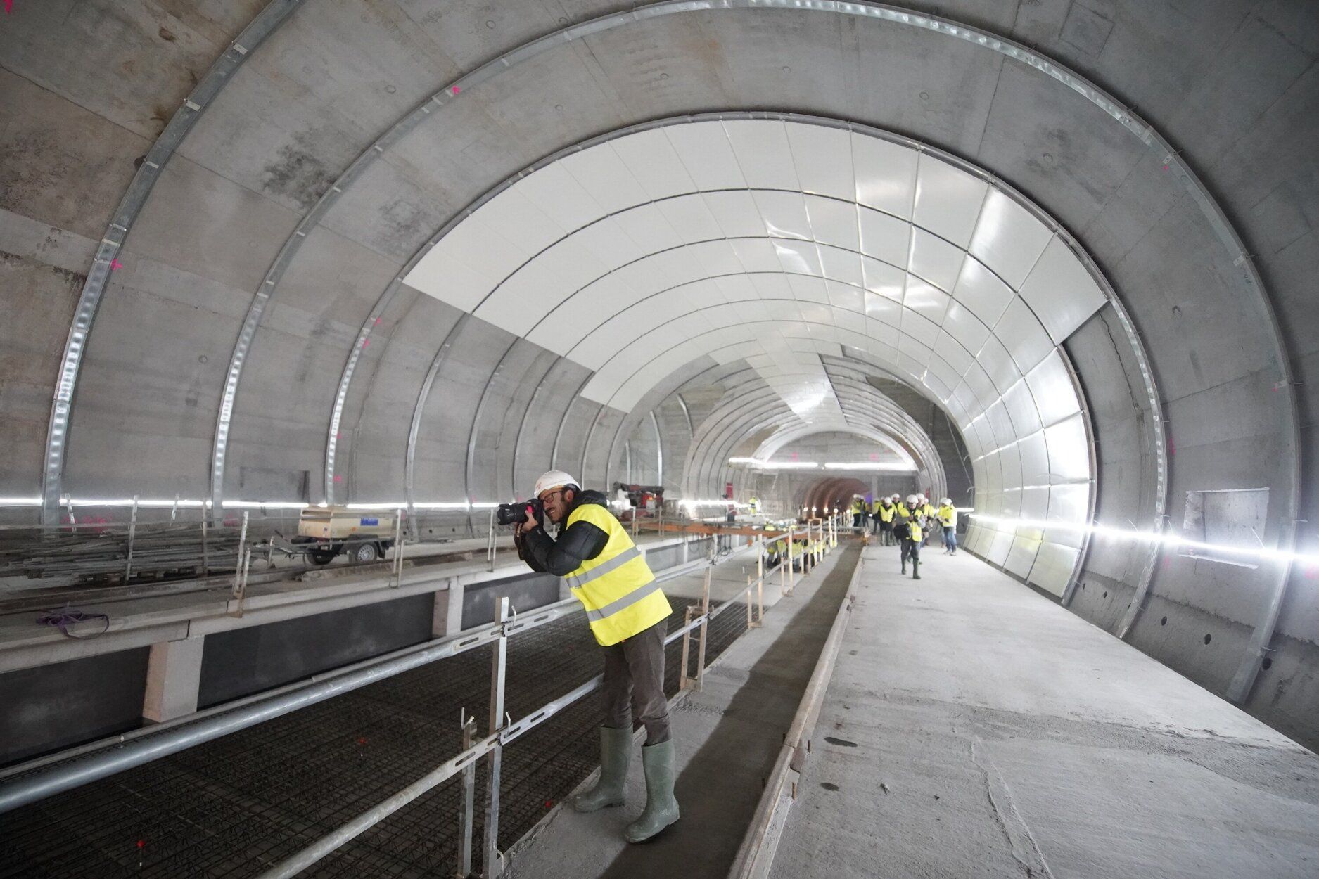 Avance de las obras en la nueva estación Centro-Concha del Topo