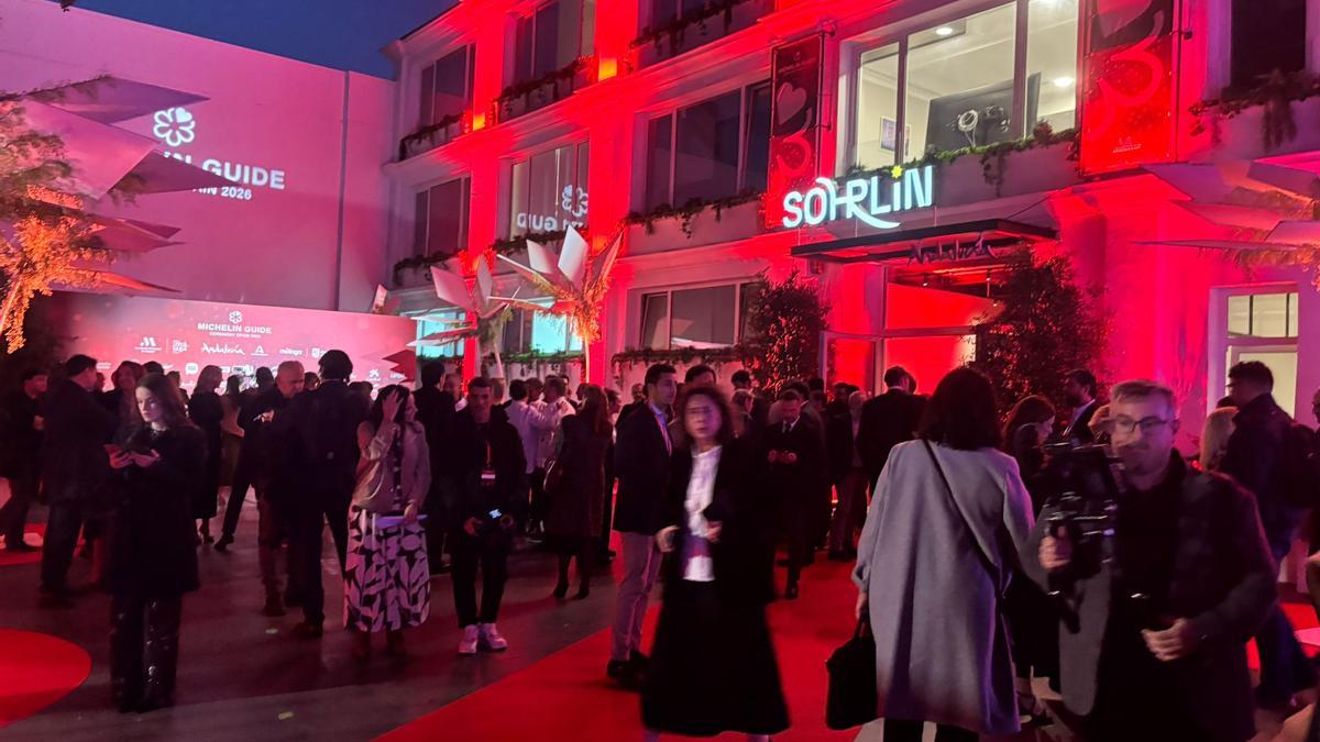 Todo preparado en Málaga para la gala de la Guía Michelin 2025.