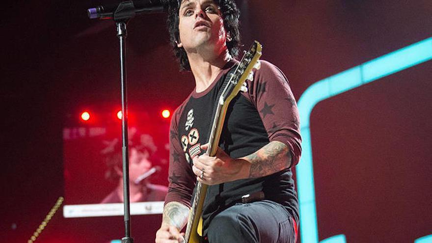 Billie Joe Armstrong, líder de Green Day, en una de sus actuaciones.