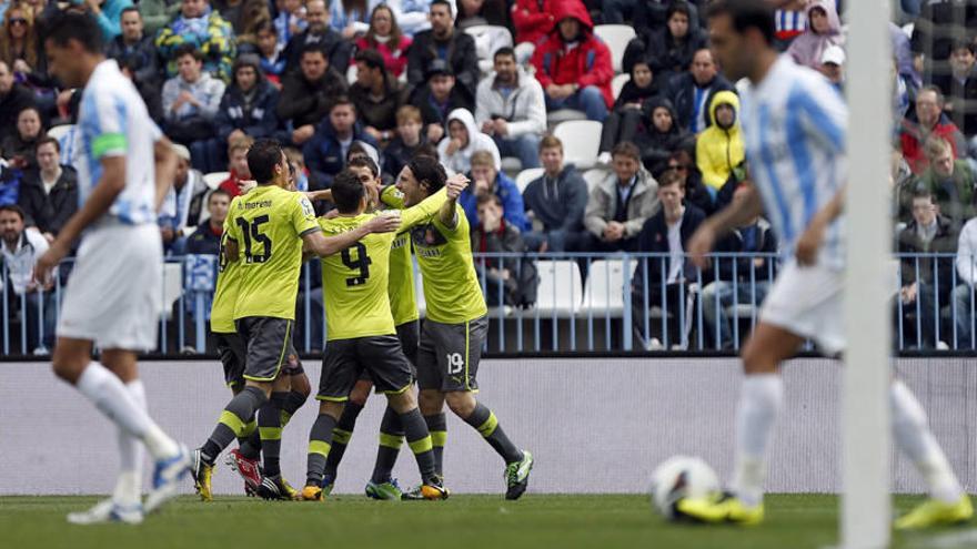 El Málaga acusa la Champions y cae ante el Espanyol (0-2)