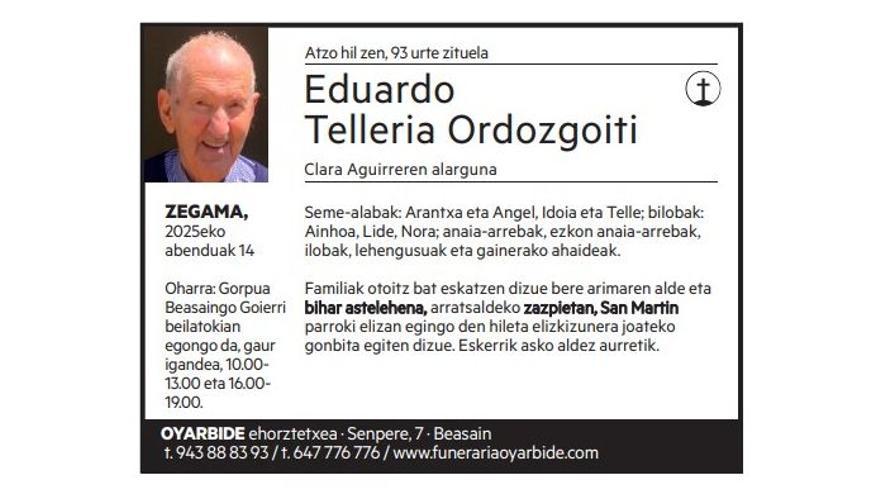 Eduardo Telleria Ordozgoiti