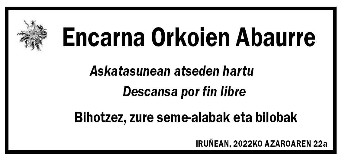 Encarna Orkoien Abaurre