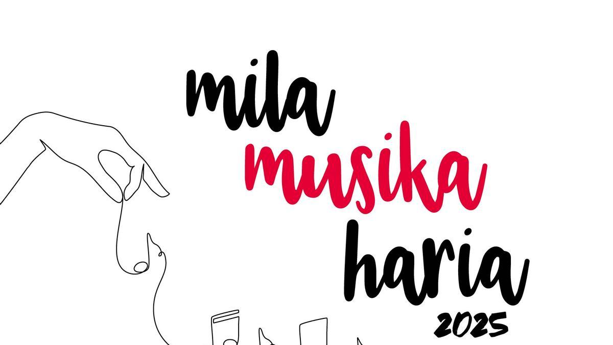 &#039;Mila Musika Haria&#039; kontzertu-zikloaren kartela.