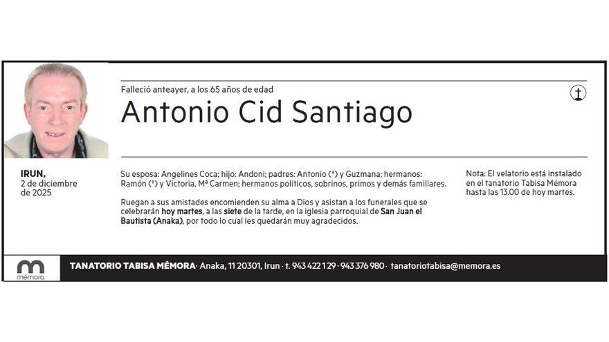 ANTONIO CID SANTIAGO
