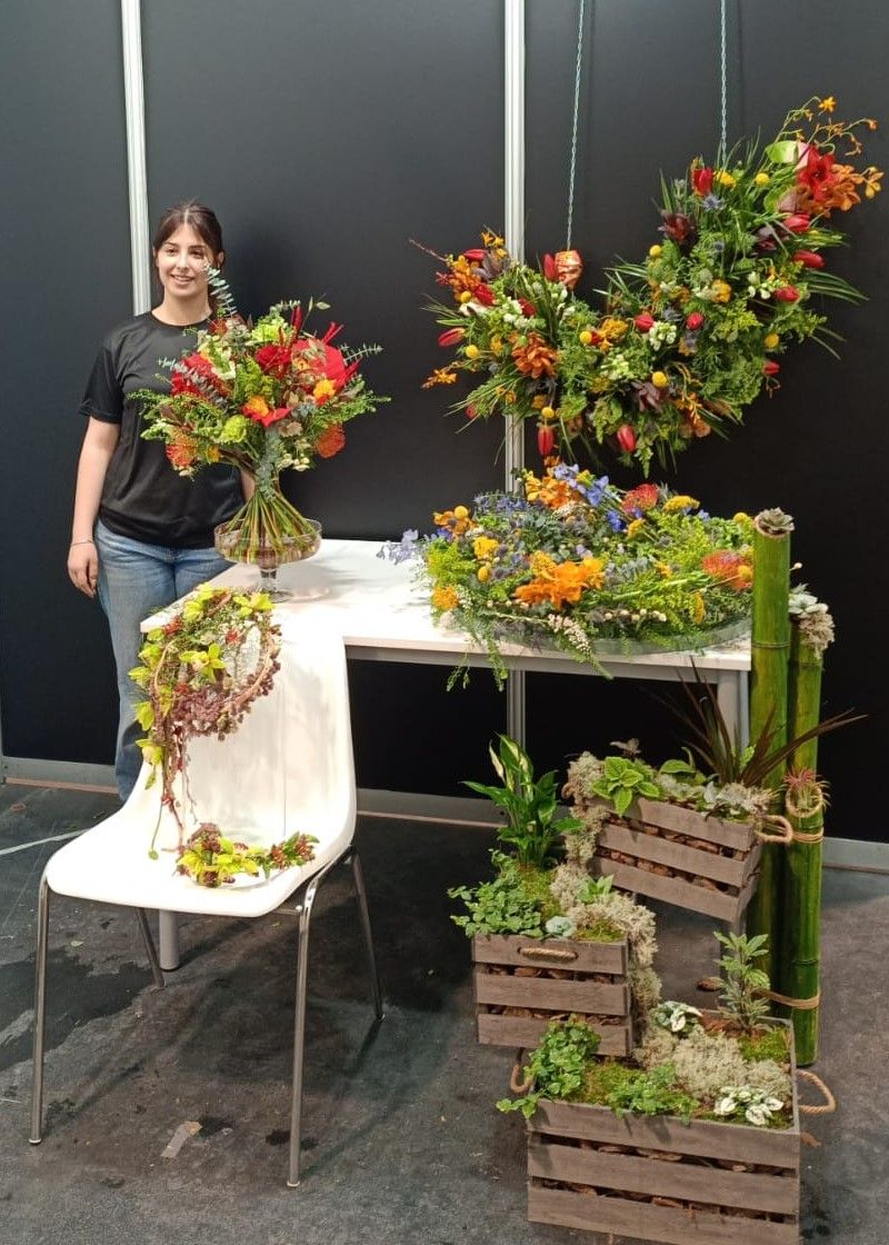 Ekiñe Rosado, alumna del Grado Superior de Paisajismo del CIFP Agrario Arkaute LHII