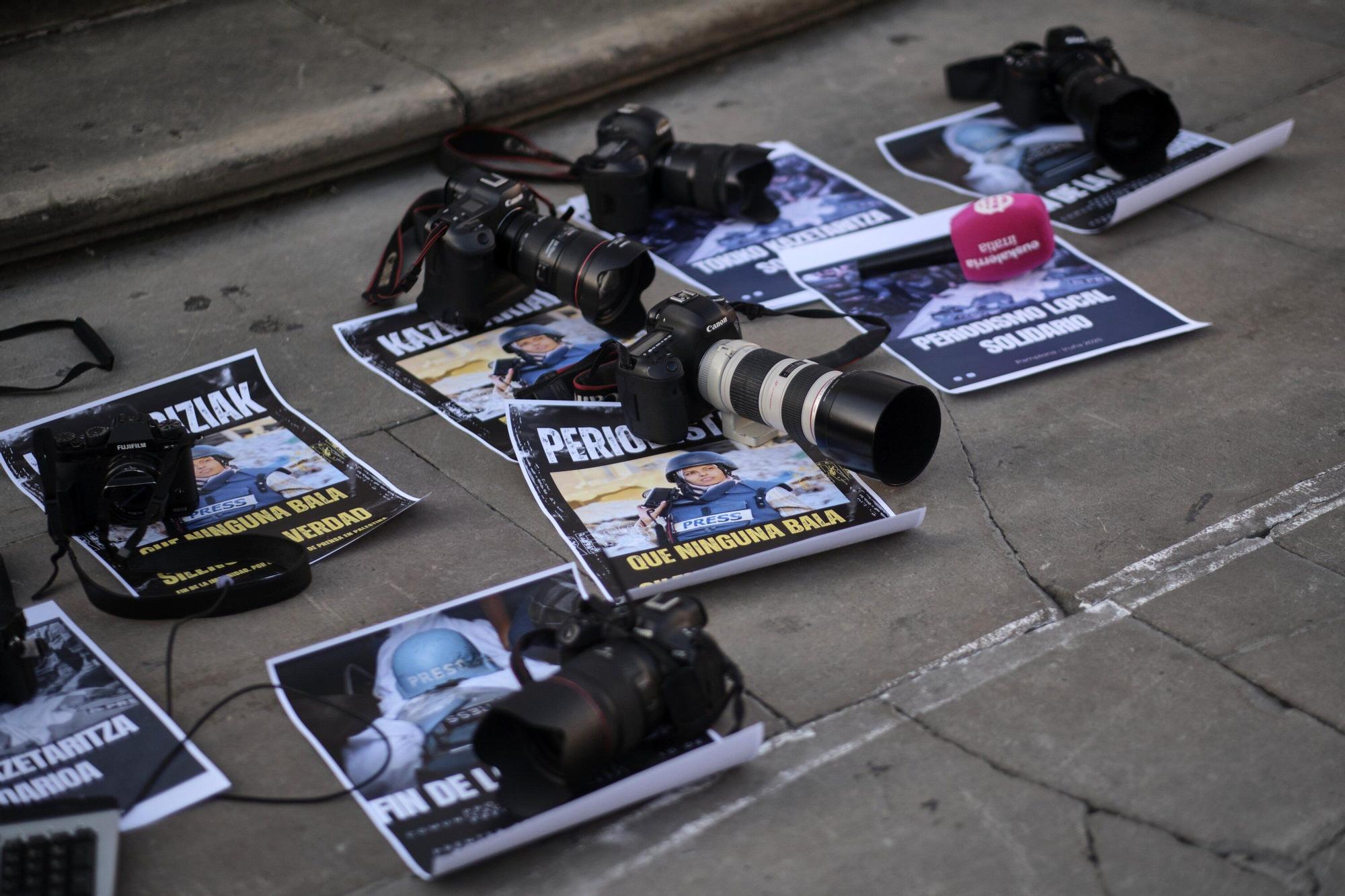 Periodistas de Navarra contra el genocidio en Palestina