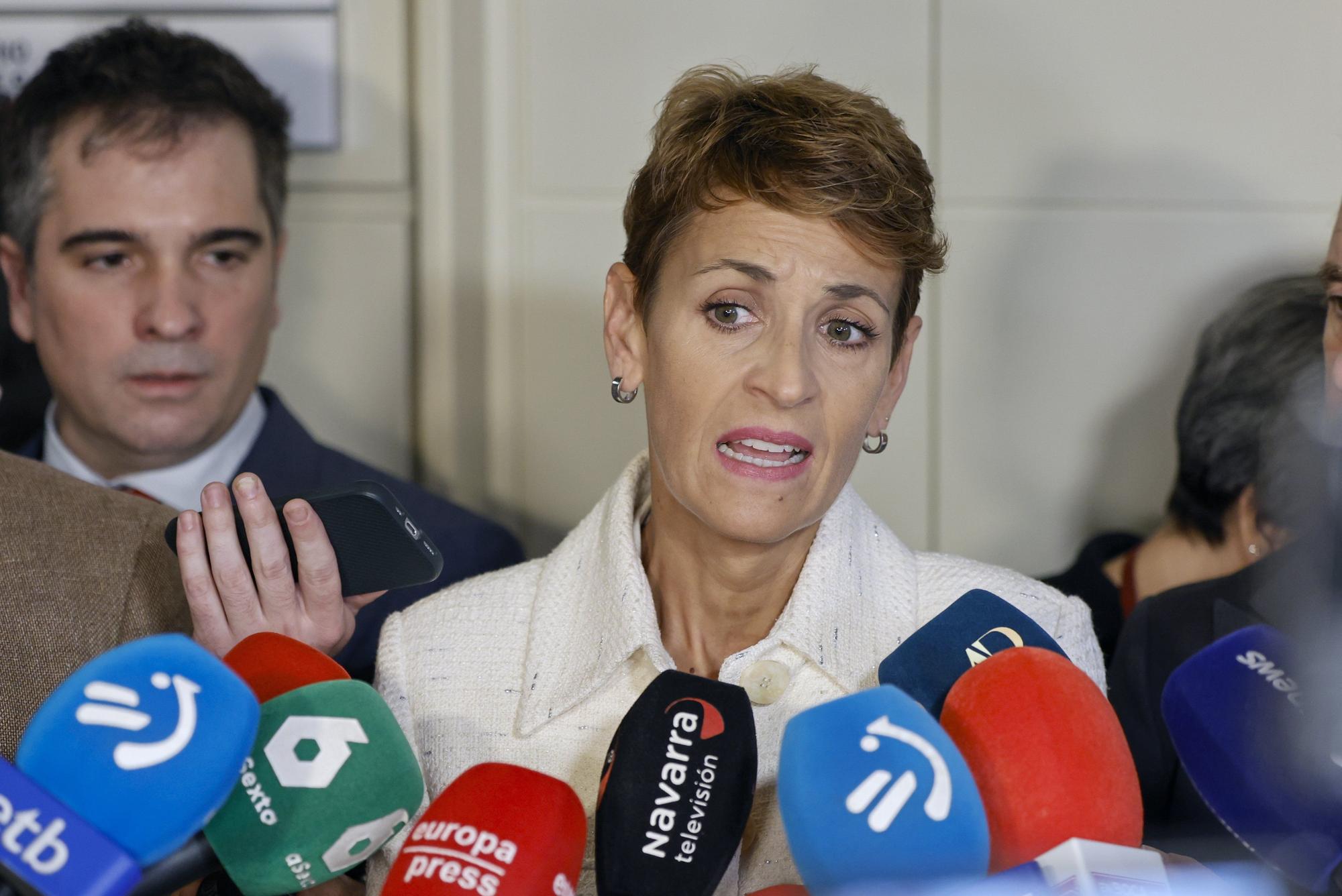 María Chivite comparece en el Senado en la comisión de investigación del 'caso Koldo'