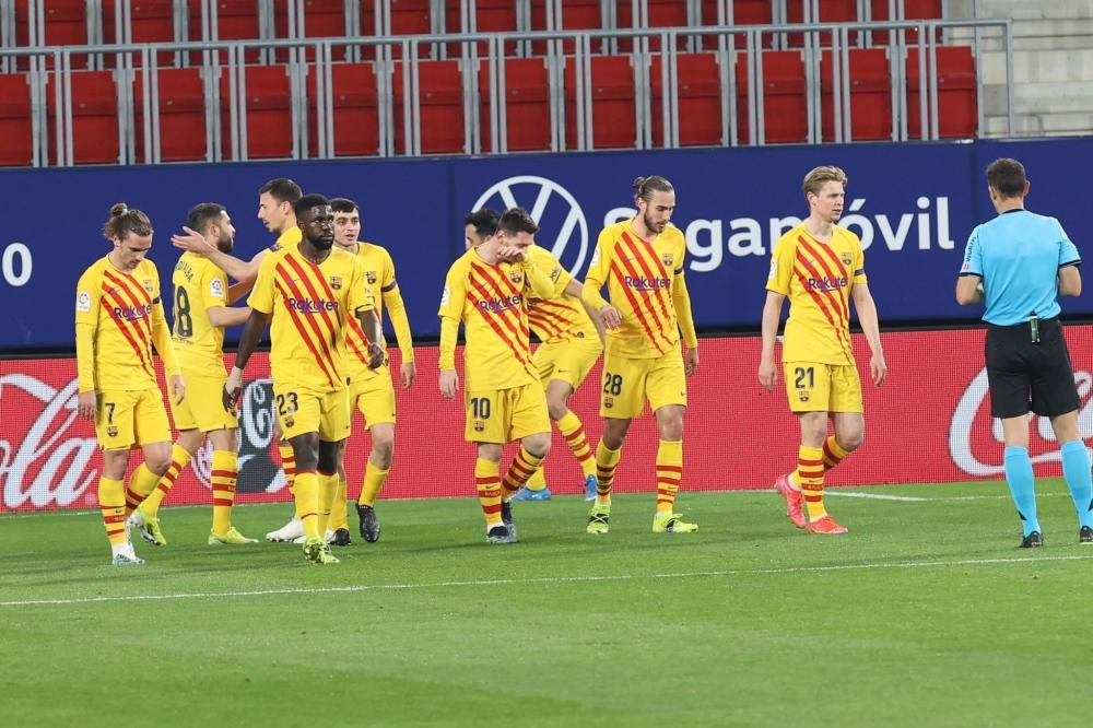 Imágenes del partido Osasuna-Barcelona