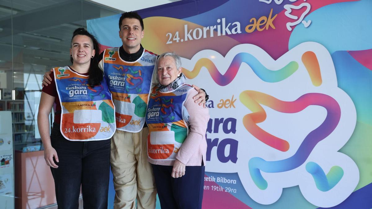 Ane Elordi, Pello Reparaz y Maixux Zugarramurdi.