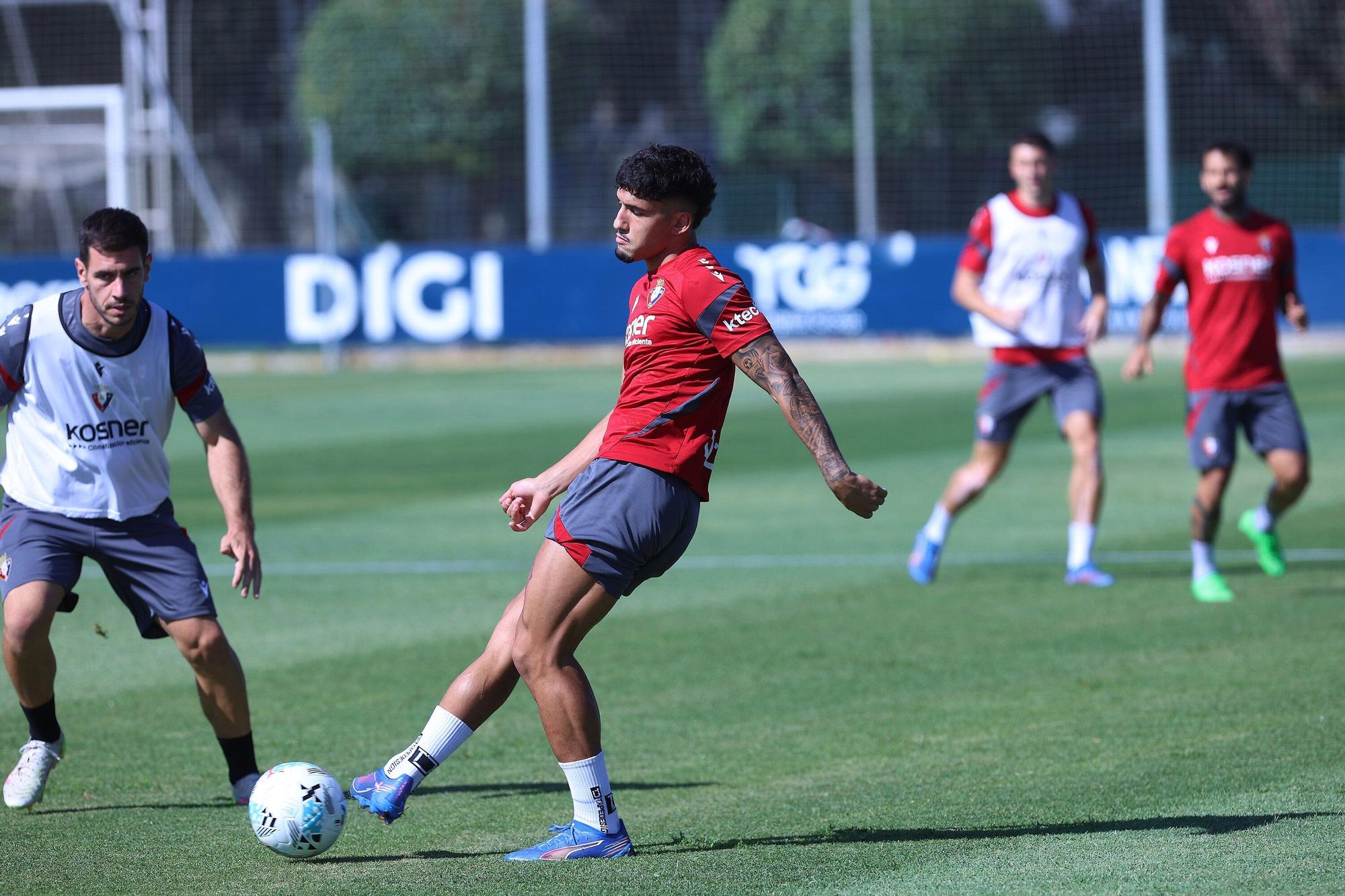 Fotos del último entrenamiento en Tajonar antes del Espanyol-Osasuna