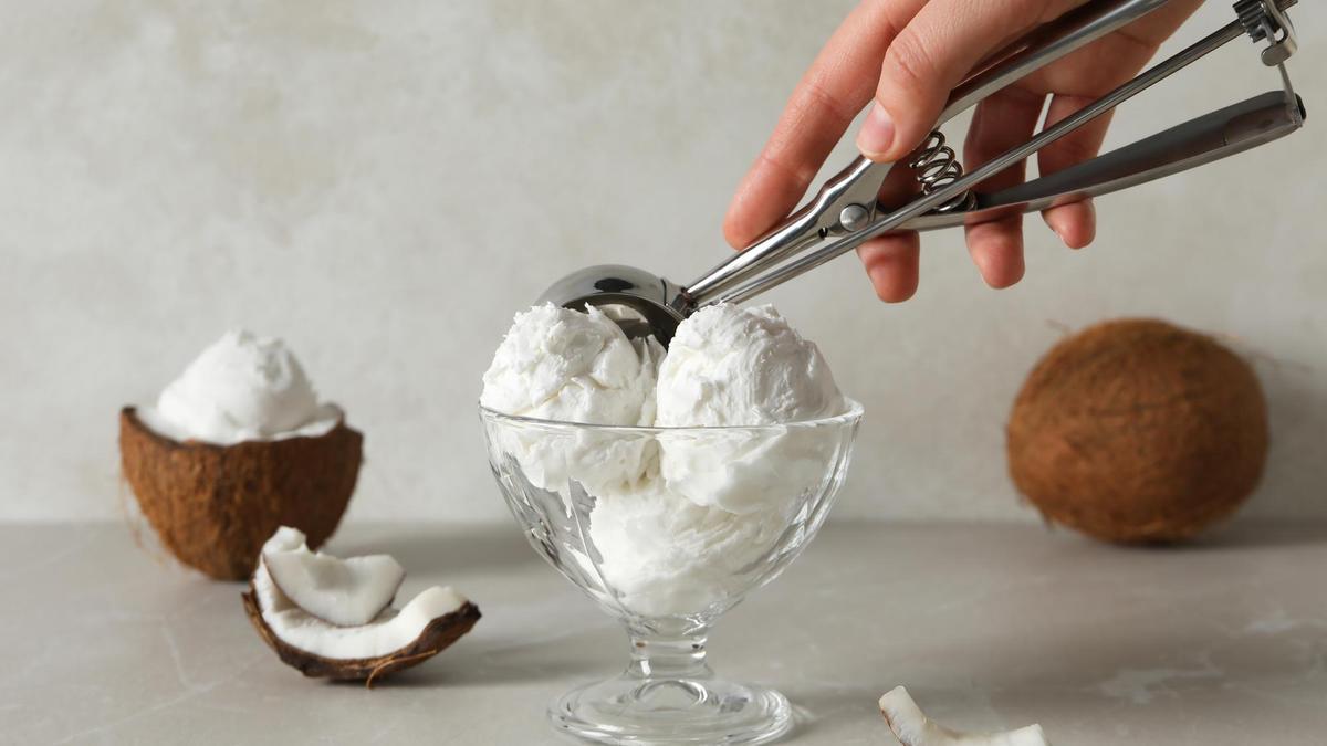 Helado de coco