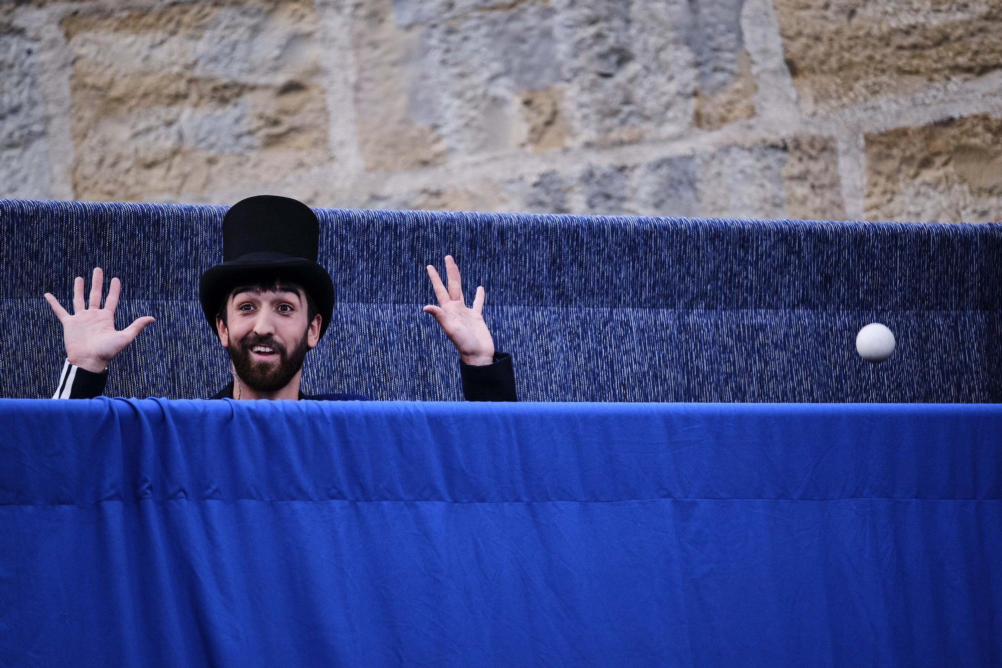 Cinco puntas con el espectaculo Ardatzak’ en la Ciudadela de Pamplona