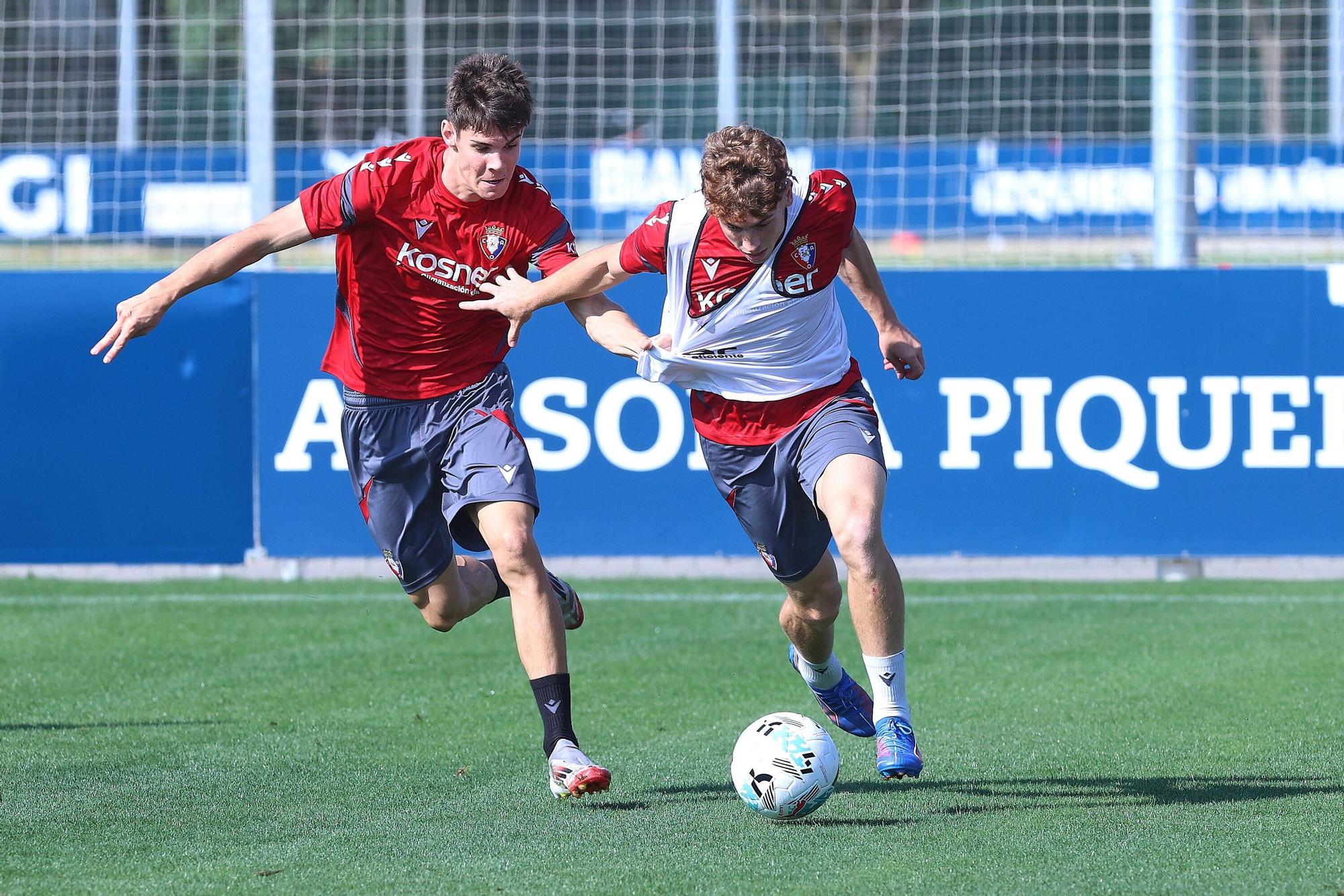 Fotos del entrenamiento de Osasuna antes del viaje a Villarreal
