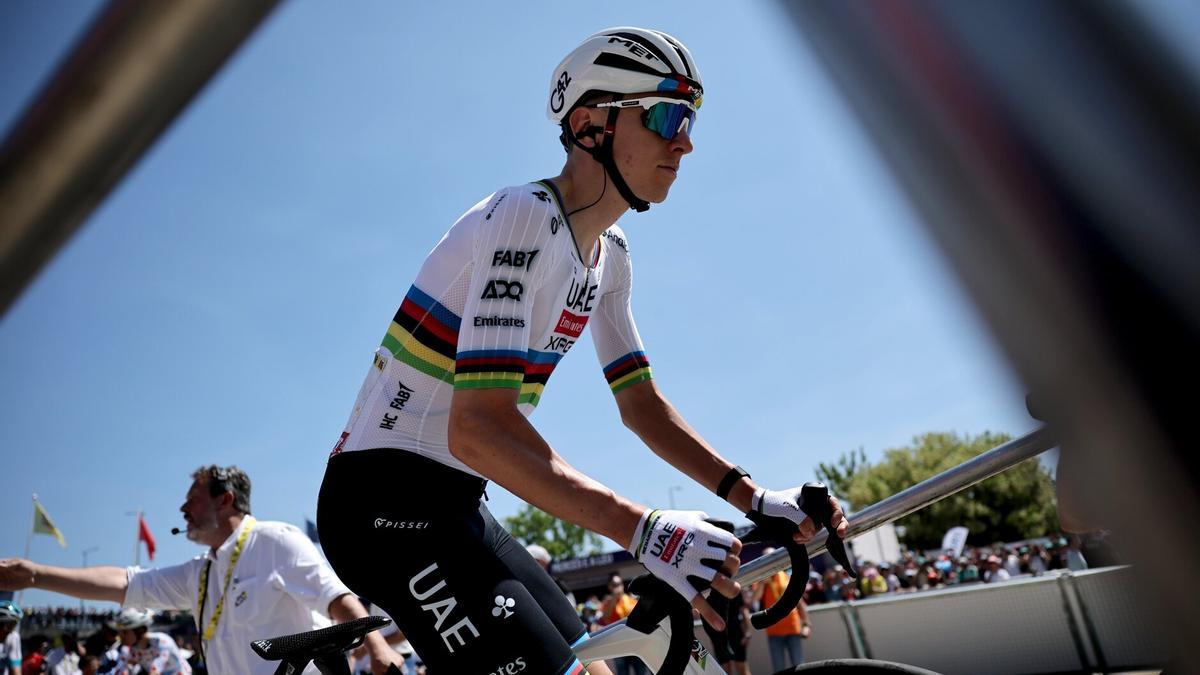 El ciclista esloveno Tadej Pogacar, este miércoles en el Tour de Francia