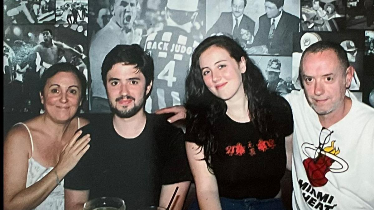 La familia al completo en uno de sus viajes.