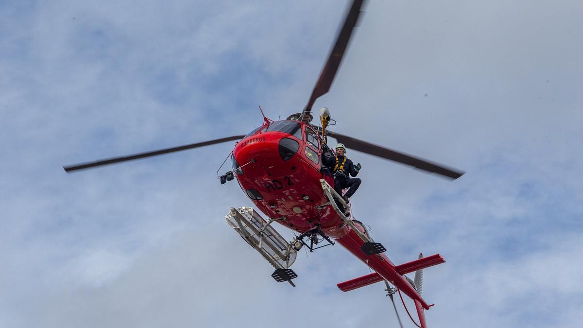 Un helicóptero medicalizado, en una imagen de archivo.