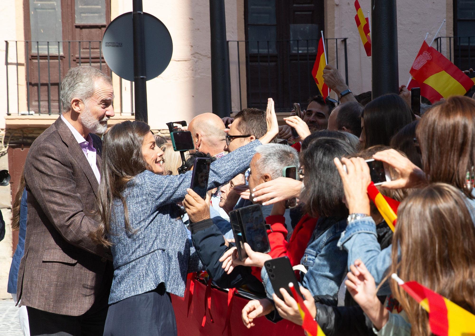 Fotos de la visita de los Reyes a Olite y Tudela