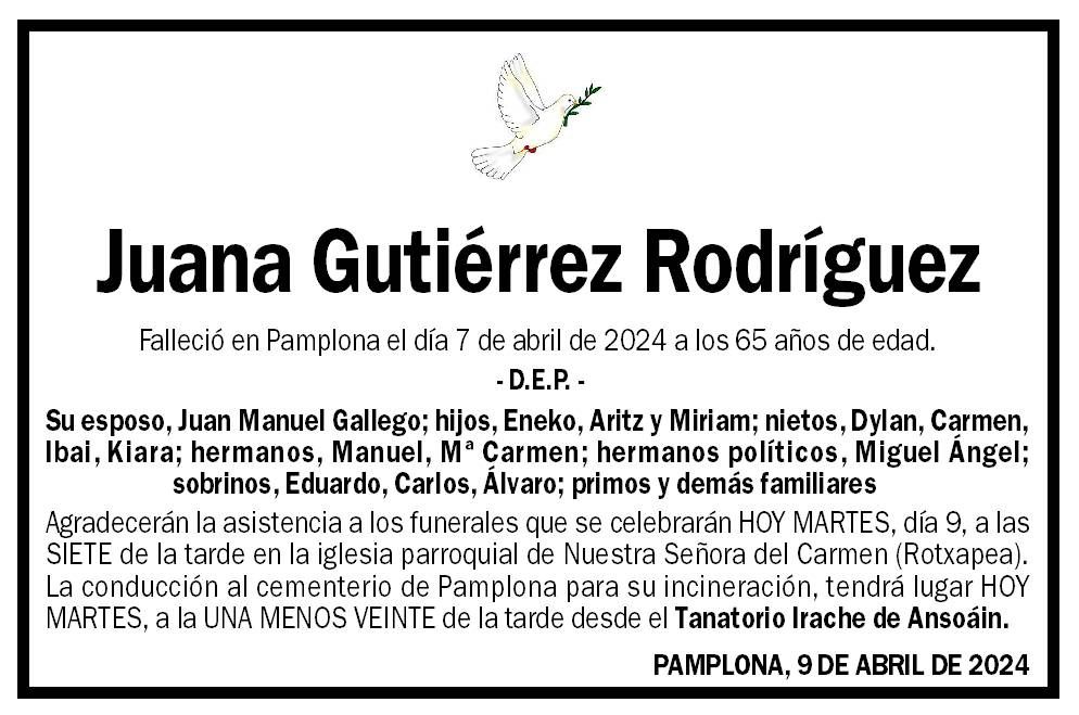 Juana Gutiérrez Rodríguez