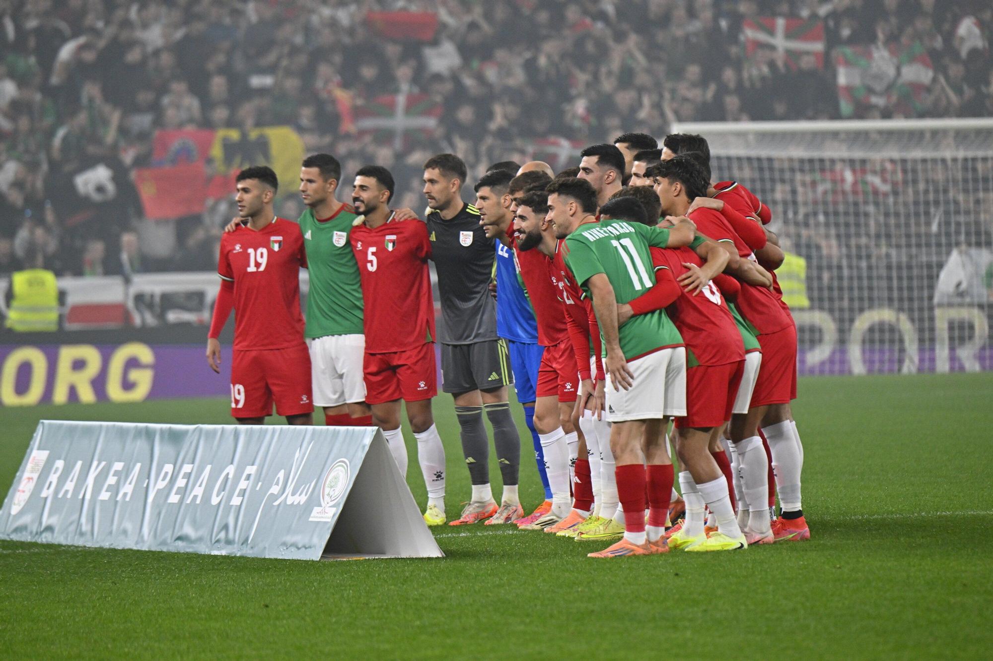 Las imágenes del Euskal Selekzioa - Palestina