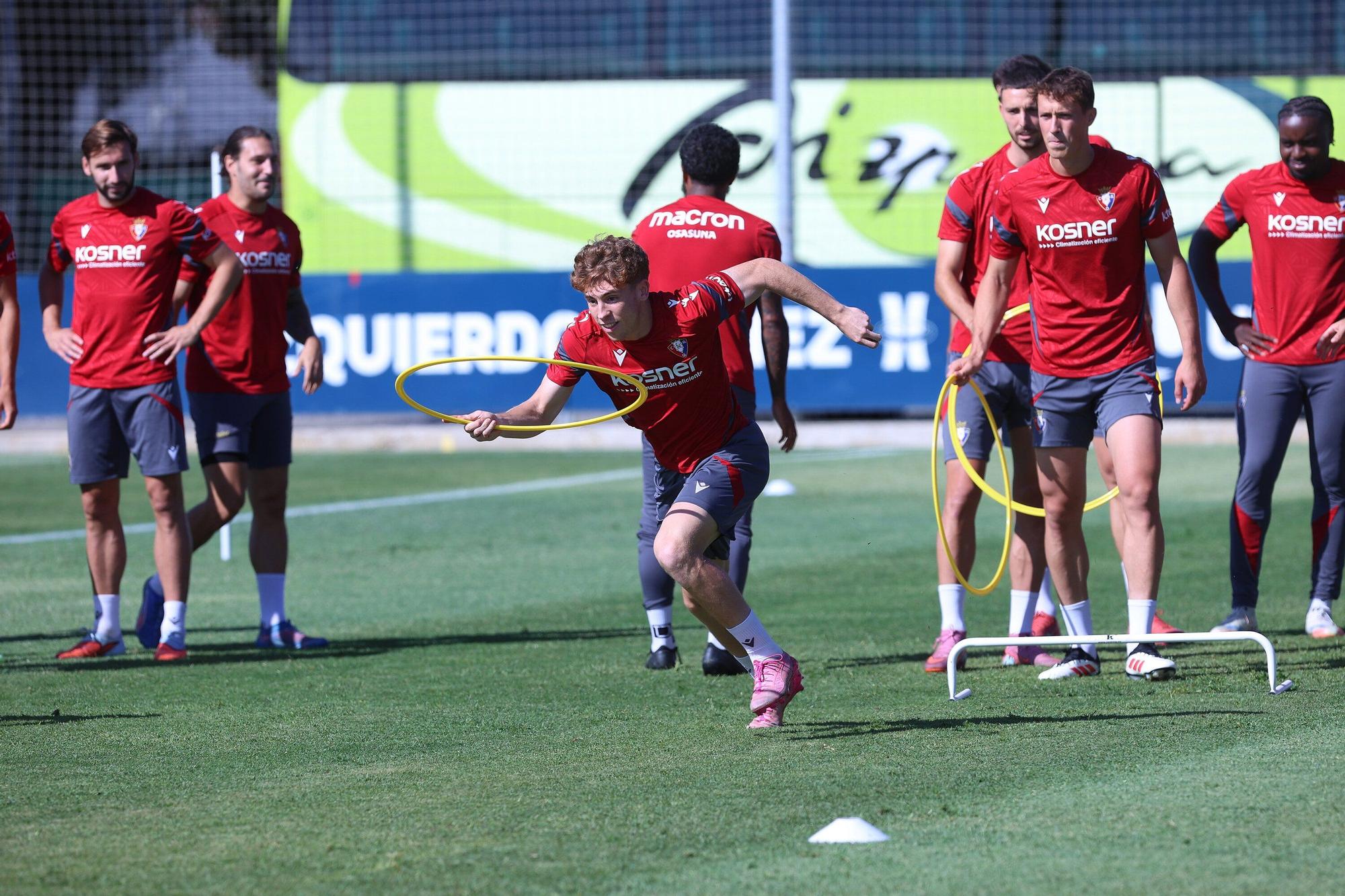 Fotos del último entrenamiento en Tajonar antes del Espanyol-Osasuna