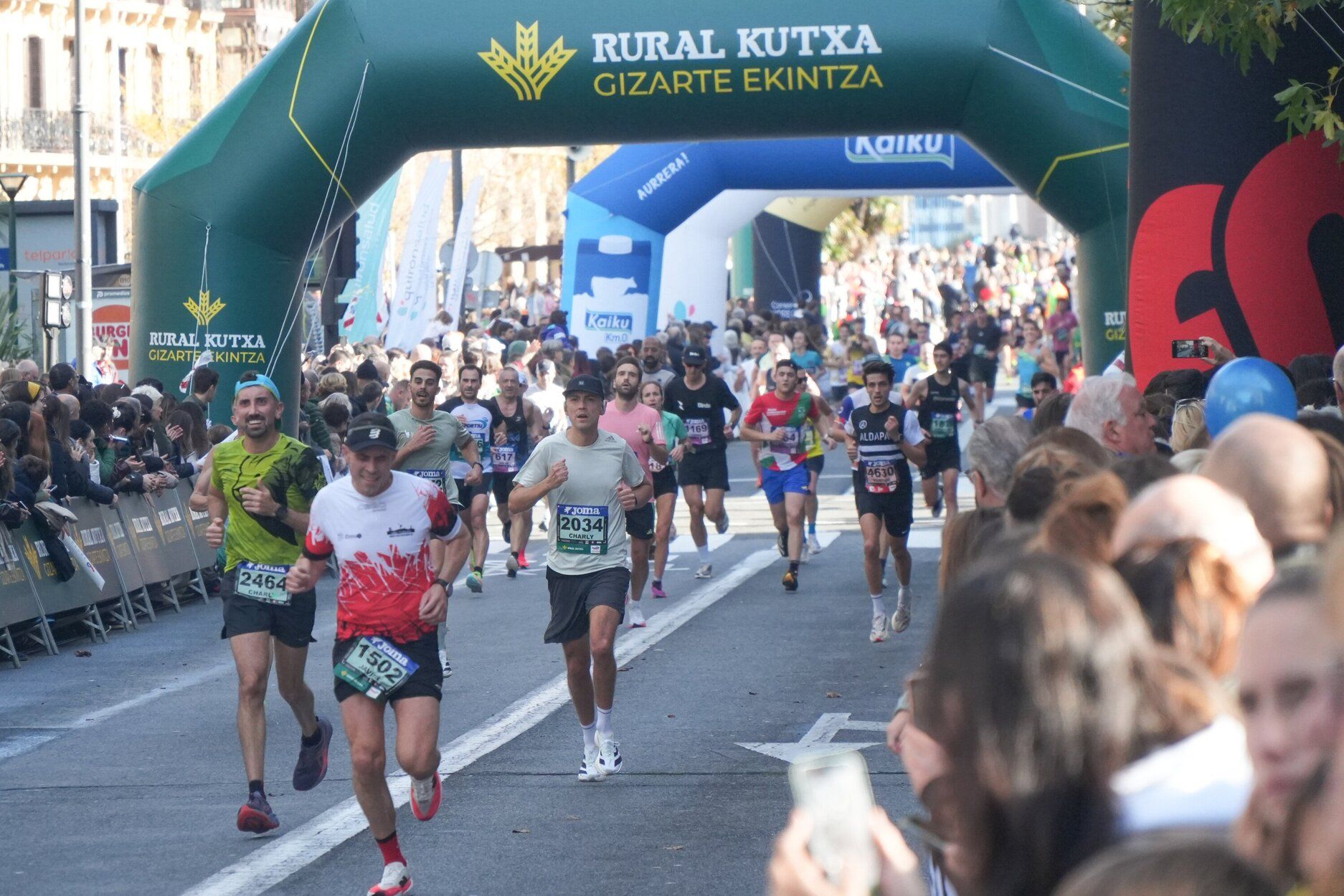 Los últimos metros de la Behobia