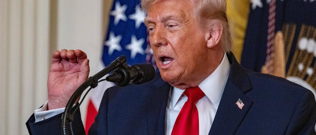 Trump afirma que la guerra en Irán avanza "muy bien" y dice que es un país de "terror y odio"