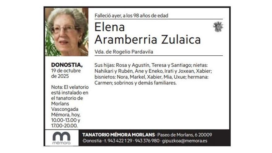 Elena Aramberria Zulaica