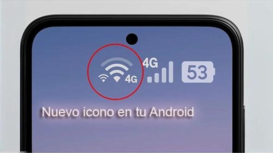 Así se ve el nuevo icono de la función Wifi Dual.