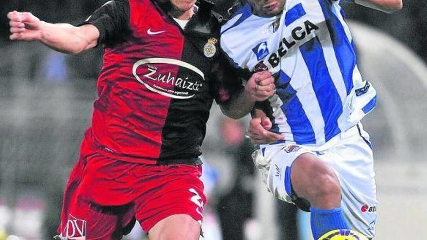 Imagen de un encuentro de la pasada temporada entre Real Sociedad y Real Unión.