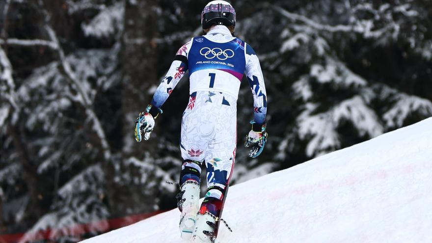 Surrealismo en los Juegos: escapa enfadado tras perder el oro en eslalon y la Policía va a por él