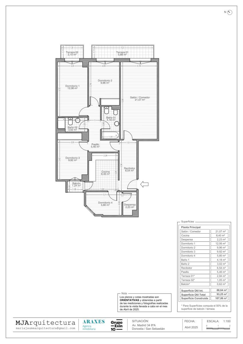 Vivienda luminosa en venta, en Amara Berri, San Sebastián