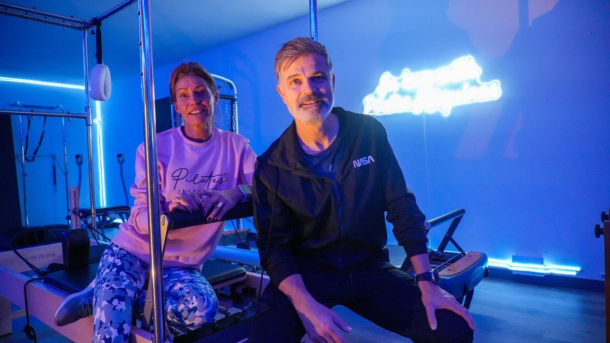 Vicky Alcedo y Seju Sáenz en el gimnasio Muby