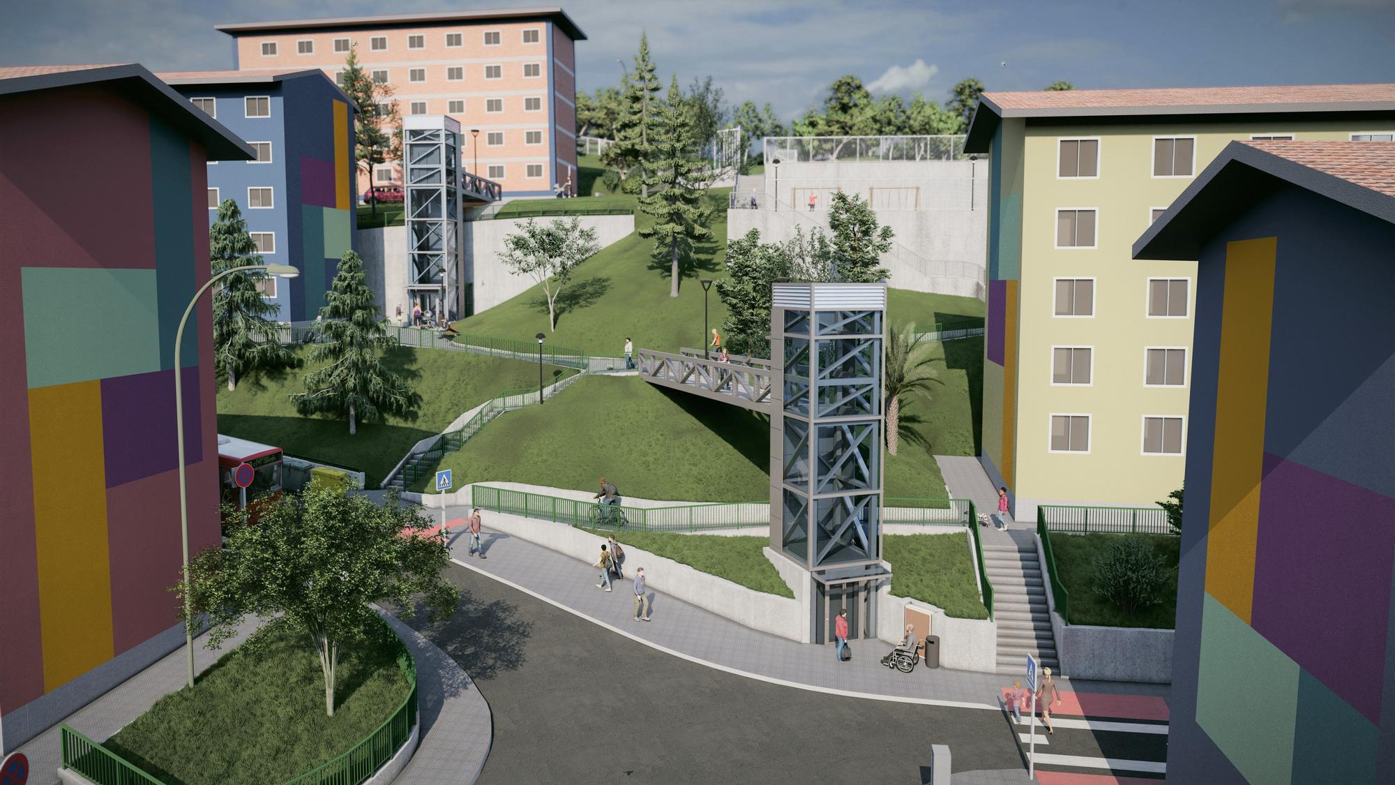 Dos ascensores verticales mejorarán la movilidad en Artazu Bekoa