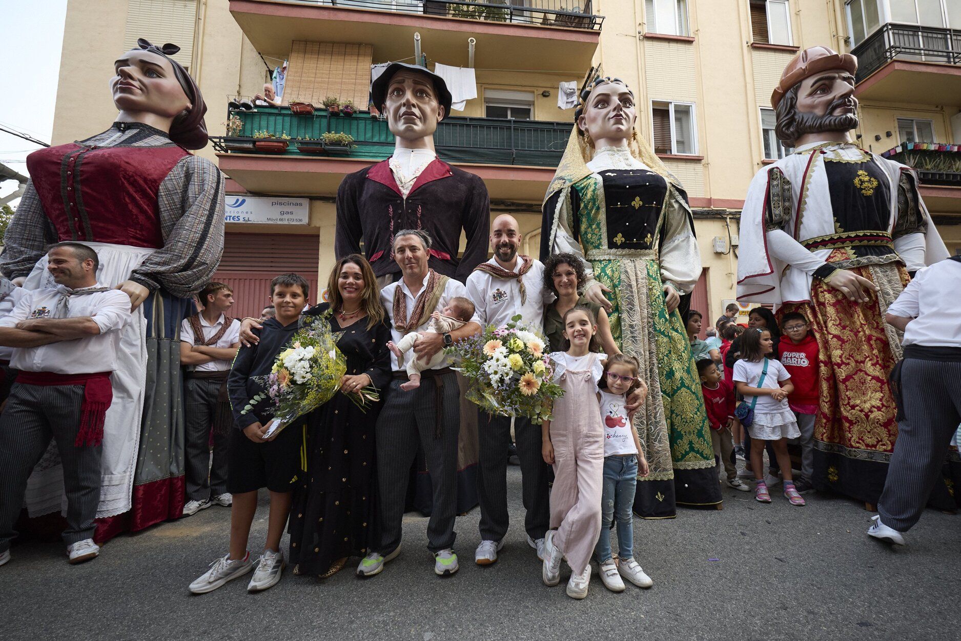 Fotos de la despedida de los gigantes en fiestas de Burlada