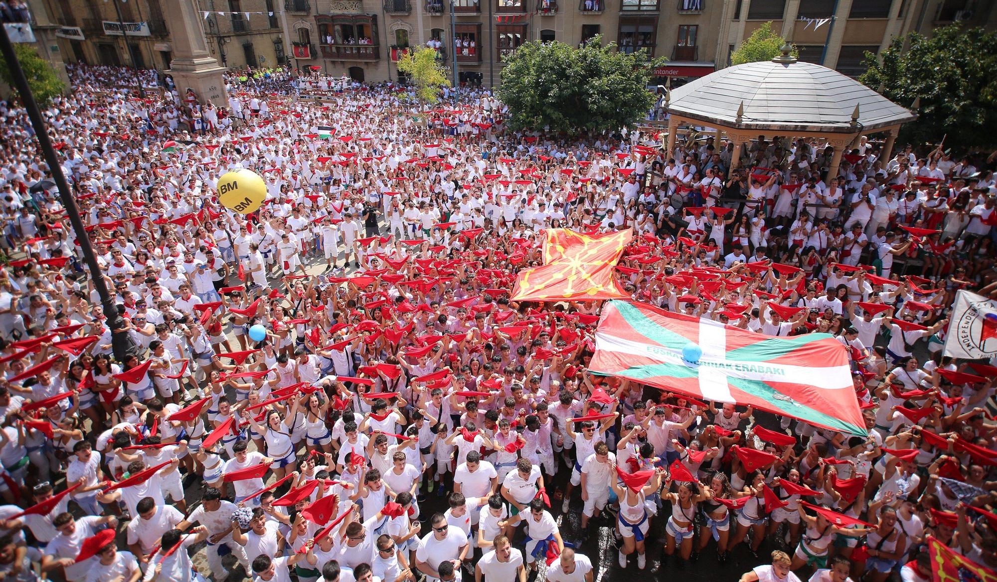 Fotos del chupinazo de Tafalla