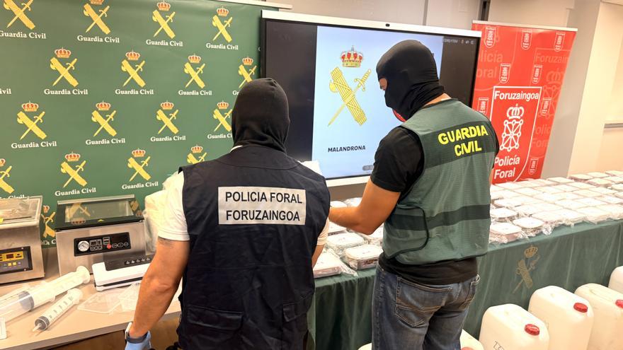 Operación Malandrona-Nautilus: desmantelan el mayor laboratorio de drogas sintéticas en Navarra