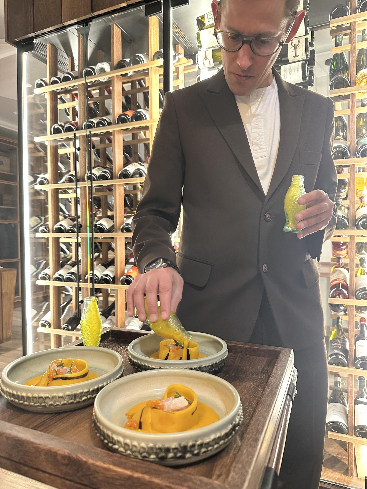 Preparando ceviches en el Waman.