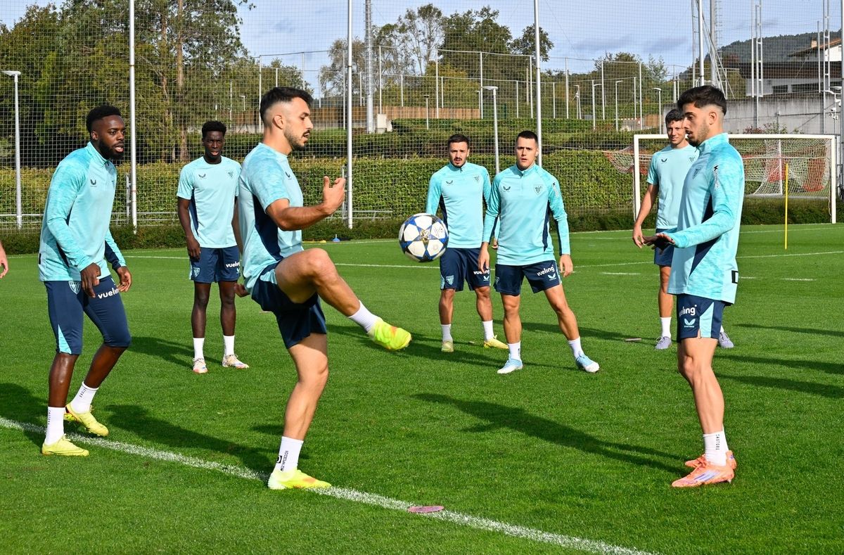 Entrenamiento del Athletic en Lezama