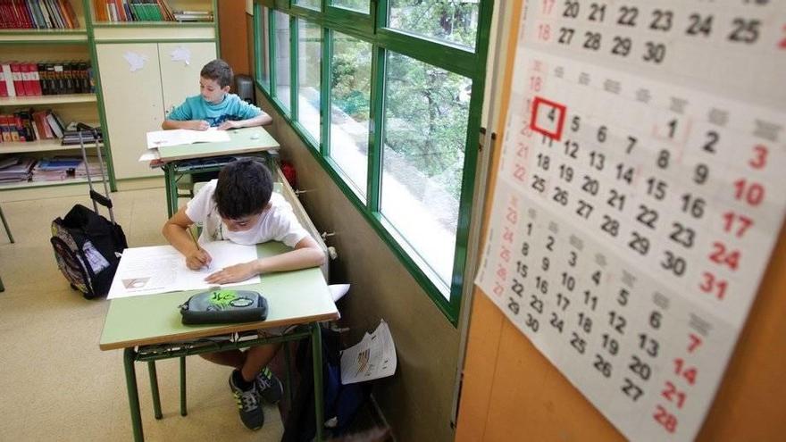 Alumnado navarro realizando las pruebas para un Informe Pisa anterior al ahora publicado.