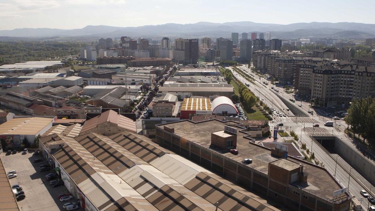 Vista de Salburua desde el polígono de Betoño.