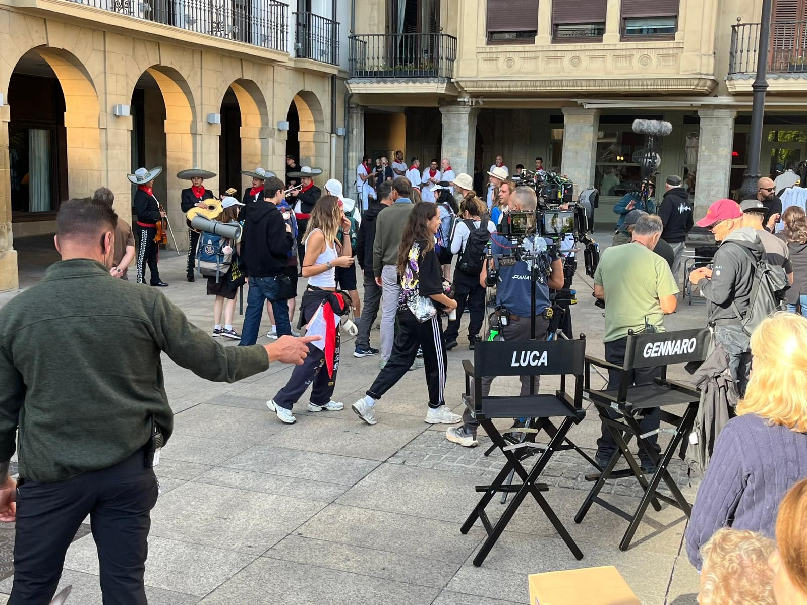 Rodaje de 'Buen camino' en Pamplona
