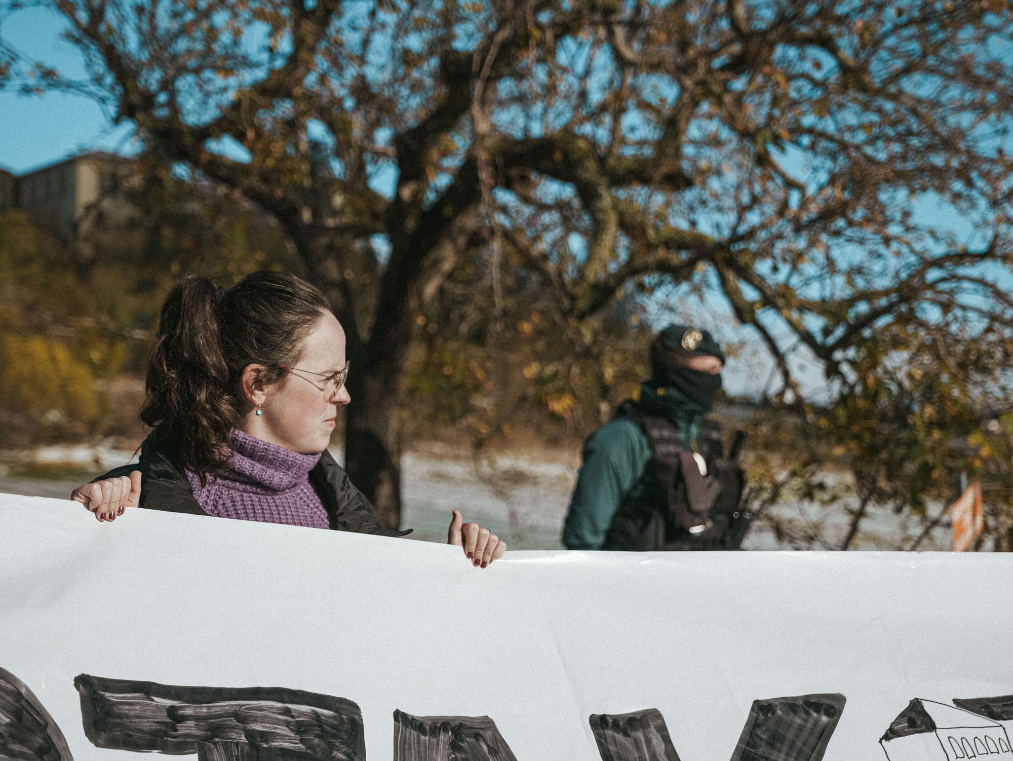 Fotos de la manifestación desde Arizala hasta Abárzuza contra la presencia de la Fundación Maestro Ávila