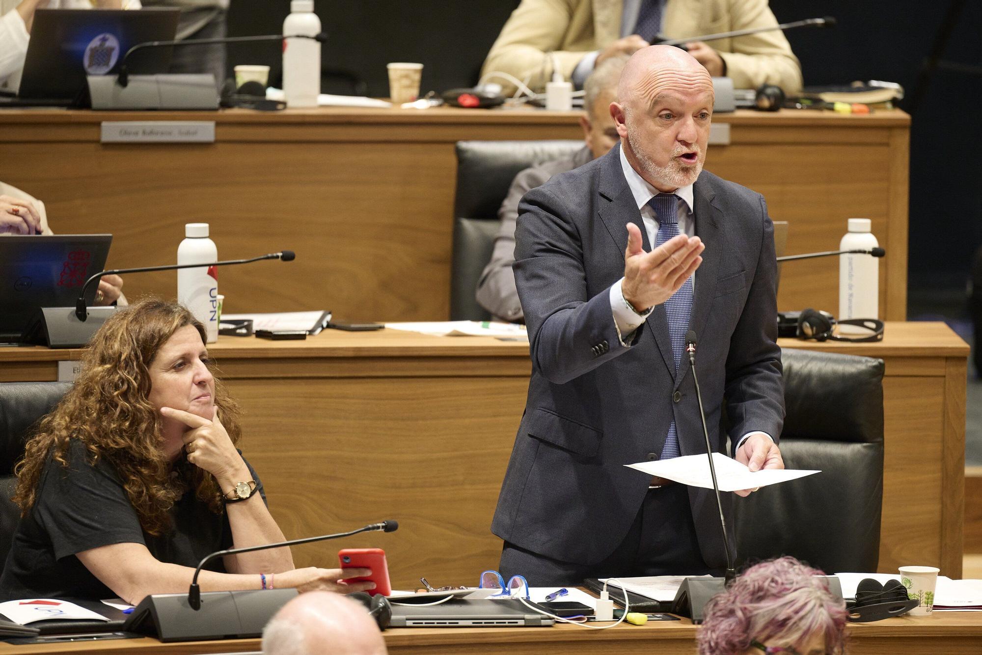 Fotos del pleno del Parlamento de Navarra (primero del curso 2025-26)